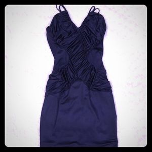 Bebe glam v-neck dress NWT